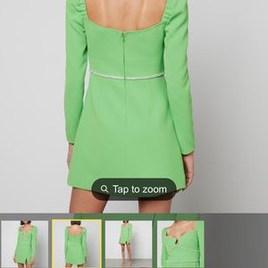 Self-Portrait Crystal-Embellished Crepe Mini Dress